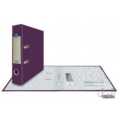 Большое фото товара - Папка-регистратор 75 мм "Классика/Сlassic" ПВХ-покрытие 251799 фиолетовая/сиреневая Expert Complete, 12-116381. Вариант №1