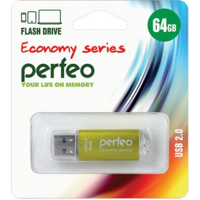 Большое фото товара - ФЛЕШ-накопитель (USB) PERFEO 64GB E01 Серия "Золотая экономика" PERFEO, 12-125523. Вариант №1