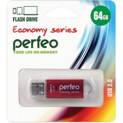 Большое фото товара - ФЛЕШ-накопитель (USB) PERFEO 64GB E01 Серия "Красная экономика" PERFEO, 12-125525. Вариант №1