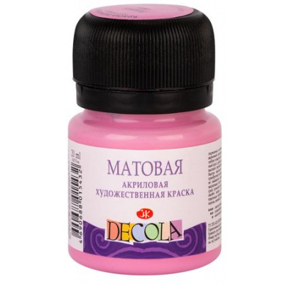 Большое фото товара - Акриловая краска матовая "Декола" 20мл Розовая 14326322 Невская палитра, 12-132363. Вариант №1
