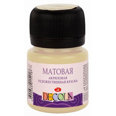 Большое фото товара - Акриловая краска матовая "Декола" 20мл Телесная 14326235 Невская палитра, 12-132375. Вариант №1