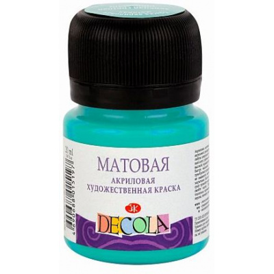 Большое фото товара - Акриловая краска матовая "Декола" 20мл Мятная 14326735 Невская палитра, 12-132381. Вариант №1