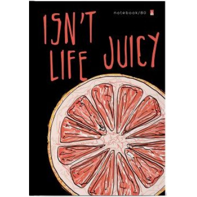 Большое фото товара - Престиж-блокнот А5  80л клетка "СОЧНАЯ ЖИЗНЬ/JUICY LIFE" 3-80-072/25 Альт, 12-139476. Вариант №1