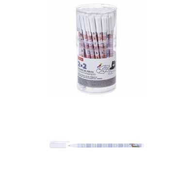 Большое фото товара - Ручка гелевая "Пиши-стирай" "2х2 с таблицей умножения" 0,6мм синяя, игольч.пишущ.узел (060734) Хатбер, 12-150289. Вариант №1