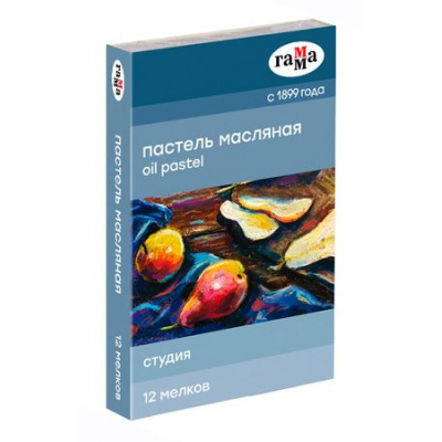 Большое фото товара - Пастель масляная 12 цв "Студия" 160320205 Гамма, 12-150412. Вариант №1