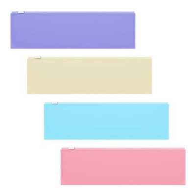 Большое фото товара - Папка на гибкой молнии 230х70 мм 54973 ZIP Fizzy Pastel ассорти ErichKrause, 12-155026. Вариант №1
