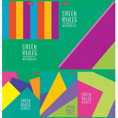 Большое фото товара - Тетрадь  96л линия "Green Rules" (075386) Хатбер, 12-156697. Вариант №1