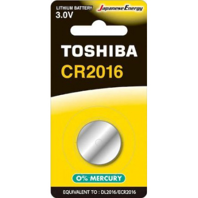 Большое фото товара - Элемент питания CR2016 TOSHIBA 1BL, 12-160725. Вариант №1