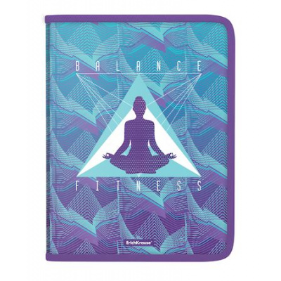 Большое фото товара - Папка для тетрадей А4 на молнии вокруг Meditation 54950 ErichKrause, 12-163663. Вариант №1