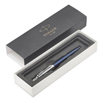 Большое фото товара - Ручка шариковая PARKER "Jotter Core" K63 Royal Blue CT M синие чернила, подарочная коробка CW1953186 (1829136), 12-165662. Вариант №1