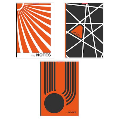 Большое фото товара - Тетрадь А4-  48л клетка "Black Orange" 12739/3 Academy style, 12-168780. Вариант №1