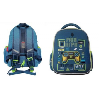 Большое фото товара - Рюкзак школьный "Ergonomic.MINI -Моя игра" 35х27х15 см (074695) 86052 Хатбер, 12-169208. Вариант №1