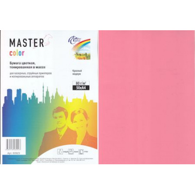 Большое фото товара - Бумага  А4  50л 80 г/м2  М/Color красный медиум 60923 014/400822 Офис-Лидер, 12-173014. Вариант №1