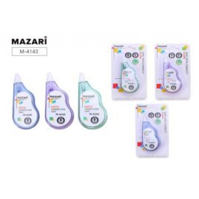 Большое фото товара - Корректор-лента 5 мм х 8 м "MATIA" ассорти M-4143 Mazari, 12-181547. Вариант №1