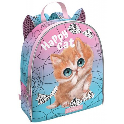 Большое фото товара - Рюкзак детский "EasyLine Mini Animals. Playful Kitten" 5L 22х25х11 см 60262 ErichKrause, 12-186916. Вариант №1