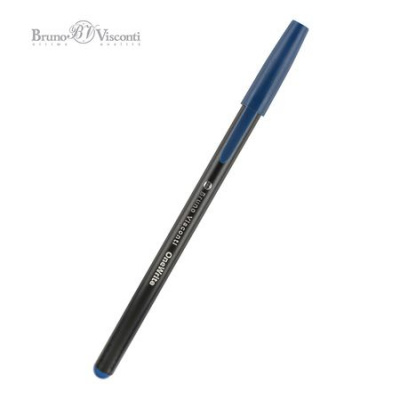 Большое фото товара - Ручка шариковая 1.0 мм "OneWrite Black" синяя 20-0325/01 Bruno Visconti, 12-190184. Вариант №1