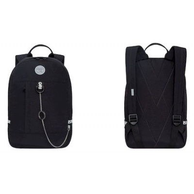 Большое фото товара - Рюкзак молодежный RXL-327-2/1 "Girl" черный 24х37,5х12 см GRIZZLY, 12-191240. Вариант №1