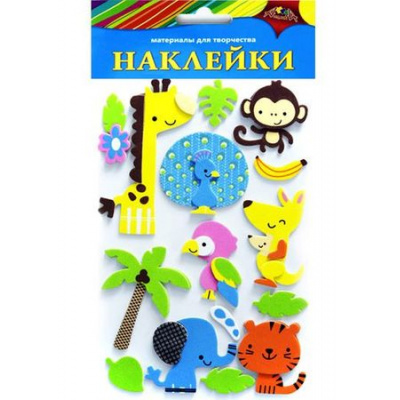 Большое фото товара - Декоративные наклейки из ЭВА "Зверята" С3476-19 АппликА, 12-192081. Вариант №1