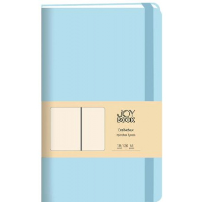 Большое фото товара - Ежедневник недатированный А5 272 стр. "Joy Book. Аквамарин" на резинке, кожзам ЕКДБ52413608 Listoff, 12-192373. Вариант №1
