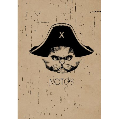 Большое фото товара - Записная книжка А5  80л клетка "Пират/Pirate" КЗ5803486 Listoff, 12-192381. Вариант №1