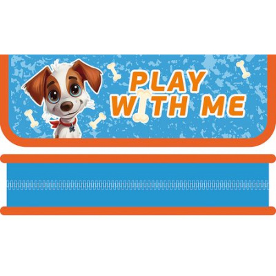 Большое фото товара - Пенал 2-х ств. 190х65 мм ПО-01 "CUTE DOG" малый Пчелка, 12-195975. Вариант №1
