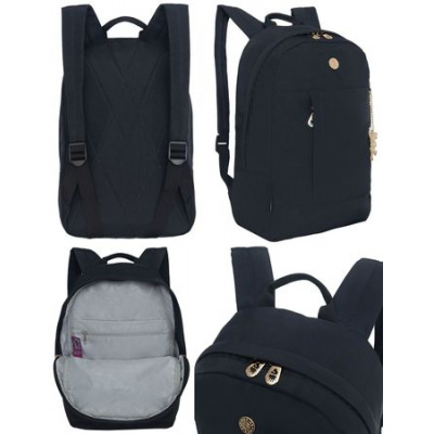 Большое фото товара - Рюкзак молодежный RXL-427-1/1 черный 24х37,5х12 см GRIZZLY, 12-196519. Вариант №1