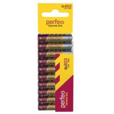 Большое фото товара - Элемент питания R03 10SH PERFEO CARD Dynamic Zinc PERFEO, 12-197419. Вариант №1