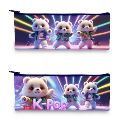 Большое фото товара - Пенал-косметичка 195х75 мм "K-pop мишки" (088337) 64236 Хатбер, 12-197649. Вариант №1