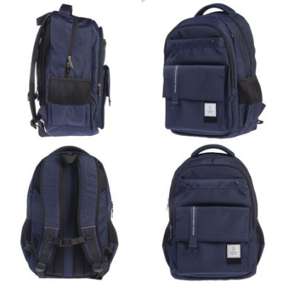 Большое фото товара - Рюкзак школьный "PERFECT. Navy" 47х32х17 см 2 отделения 4 кармана (090030) 10111 Хатбер, 12-198590. Вариант №1