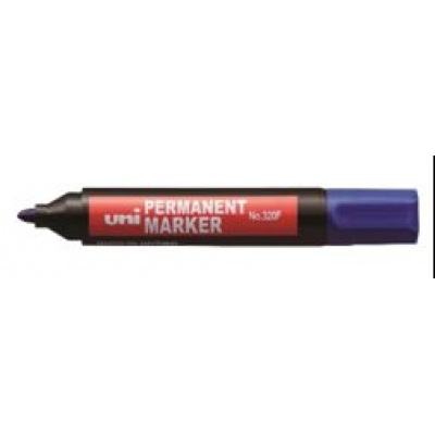 Большое фото товара - Маркер перманентный 1.0-3.0мм черный No.320F (120395) Uni Mitsubishi Pencil, 12-198699. Вариант №1