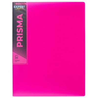 Большое фото товара - Папка пластиковая 4 кольца 25мм PRISMA NEON 700 мкм EC211400013 розовая, эффект 3D Expert Complete, 12-200625. Вариант №1