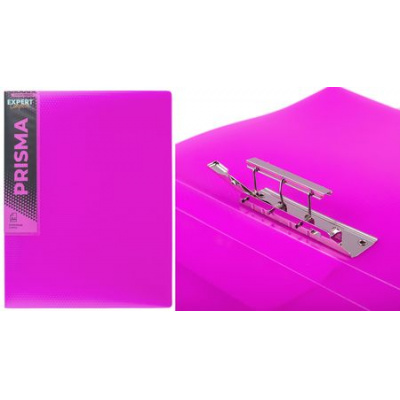 Большое фото товара - Папка с боковым зажимом пластиковая PRISMA NEON EC210700022 пурпурная 700 мкм 20 мм эффект 3D Expert Complete, 12-200629. Вариант №1