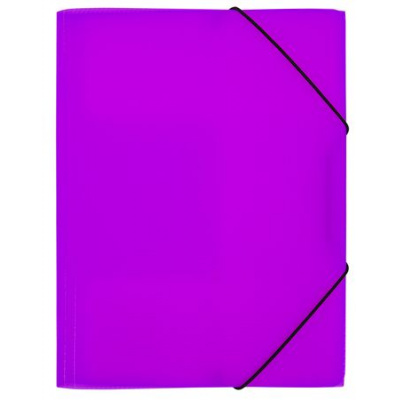 Большое фото товара - Папка на резинке А4 "ПРИЗМА.НЕОН/PRISMA NEON" EC210400022 пурпурная 35мм 600мкм эффект 3D Expert Complete, 12-200730. Вариант №1