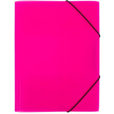 Большое фото товара - Папка на резинке А4  "ПРИЗМА.НЕОН/PRISMA NEON"  EC210400013 розовая 35мм 600мкм эффект 3D Expert Complete, 12-200731. Вариант №1