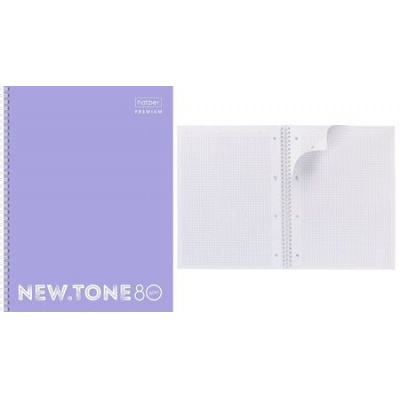 Большое фото товара - Тетрадь А4  80л клетка "Premium NEWtone PASTEL Лаванда" 80Т4лA1гр_05019 (062009) Хатбер, 12-201351. Вариант №1