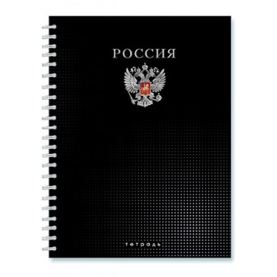 Большое фото товара - Тетрадь  96л клетка на спирали "Россия" С0262-121 КТС-ПРО, 12-201768. Вариант №1