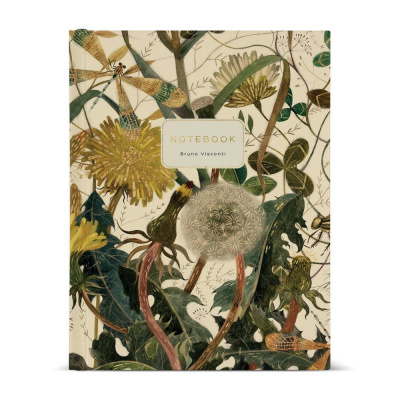 Большое фото товара - Тетрадь со сменным блоком  80л клетка на 4 кольца "FLORA.SUMMER GREENS" 7-80-634/03 Bruno Visconti, 12-206195. Вариант №1