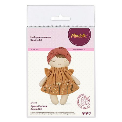 Большое фото товара - Набор для шитья (игрушка) "Арома Куколка" AT-0411 Miadolla, 12-206376. Вариант №1