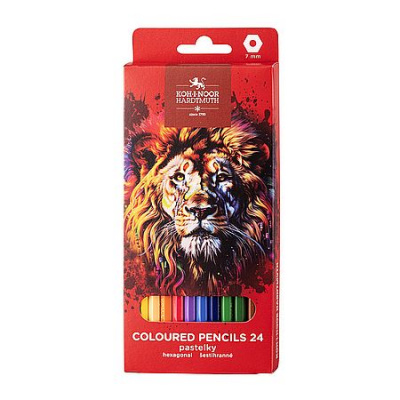 Большое фото товара - Карандаши 24цв RED LION 3554 (3554024063KS) Koh-I-Noor, 12-206571. Вариант №1