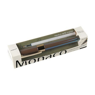 Большое фото товара - Ручка шариковая 0.5мм "ЖЕМЧУЖИНА МОНАКО/MONACO PEARL" синяя С ДОП.СТЕРЖНЕМ (серый корпус) 20-0125/87-02 Bruno Visconti, 12-206931. Вариант №1