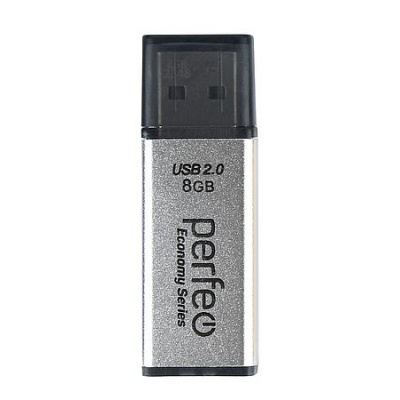 Большое фото товара - ФЛЕШ-накопитель (USB) PERFEO  8GB E03 Серия "Серебряная экономика" PF-E03S008ES PERFEO, 12-206990. Вариант №1