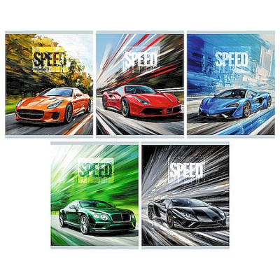 Большое фото товара - Тетрадь  40л клетка "Скорость/Speed" ТК409618 Listoff, 12-208806. Вариант №1