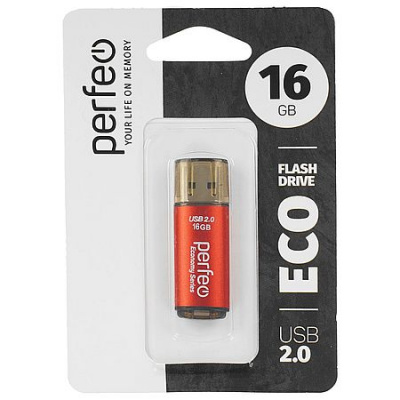 Большое фото товара - ФЛЕШ-накопитель (USB) PERFEO 16GB E04 Серия "Красная экономика"  PF-E04R016ES ТТ0015811 PERFEO, 12-208961. Вариант №1