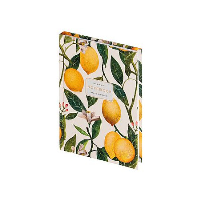Большое фото товара - Престиж-блокнот А6  80л клетка "ФЛОРА.РАЙСКИЕ ЛИМОНЫ/FLORA.PARADISE.LEMONS" 3-80-005/57 Альт, 12-209287. Вариант №1