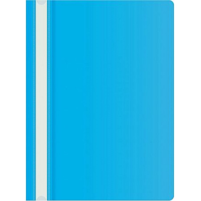 Большое фото товара - Скоросшиватель А4 пластиковый SE-PSE20/AZURE голубой 0.11/0.13 (2063044) SILWERHOF, 12-209825. Вариант №1