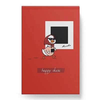Большое фото товара - Блокнот А5 40л клетка на склейке "Счастливая Утка.2/Happy Duck.2" БСК540477 Listoff, 12-210757. Вариант №1
