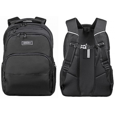 Большое фото товара - Рюкзак молодежный RU-630-6/1 черный 32х45х23 см GRIZZLY, 12-211054. Вариант №1