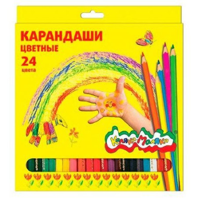 Большое фото товара - Карандаши 24цв  ККМ24 Каляка-Маляка, 12-4786. Вариант №1