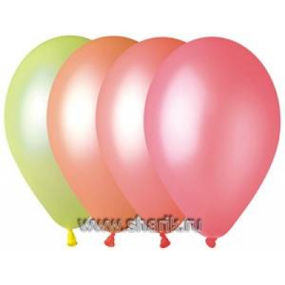 Большое фото товара - Шар неон 12" ассорти 1101-0005 GEMAR, 12-4986. Вариант №1