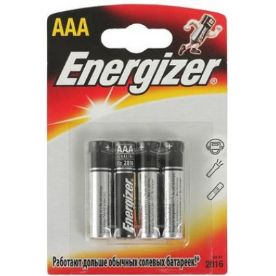 Большое фото товара - Элемент питания LR03  4BL ENERGIZER MAX, 12-75217. Вариант №1